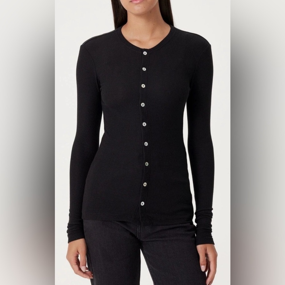 Goldie Lewinter Black Button-Up Long Sleeve